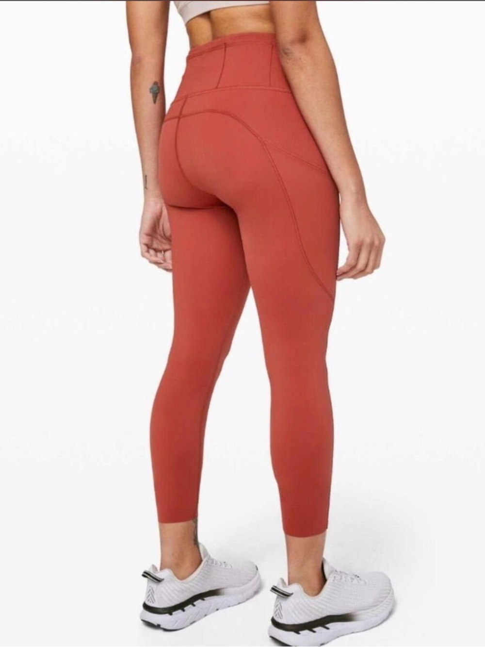 Lululemon Fast and Free Tights 25” Cayenne leggings - Picture 2 of 15